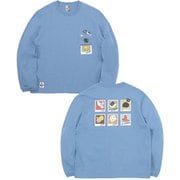 インスタントカメラポケットブラッシュドロングスリーブTシャツ Instant Camera Pocket Brushed L/S T-Shirt CH11-2451 A002 Lt. Blue WMサイズ [アウトドア カットソー レディース]