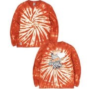 チャムスヤタイデオツカレ ブラッシュドロングスリーブTシャツ CHUMS Yatai de Otsukare! Brushed L/S T-Shirt CH11-2452 Z319 Brown Tie-Dye WLサイズ [アウトドア カットソー レディース]