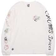 チャムススパイスブラッシュドロングスリーブTシャツ CHUMS Spice Brushed L/S T-Shirt CH01-2453 W001 White XLサイズ [アウトドア カットソー メンズ]