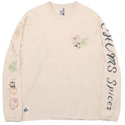 チャムススパイスブラッシュドロングスリーブTシャツ CHUMS Spice Brushed L/S T-Shirt CH01-2453 G057 Greige XLサイズ [アウトドア カットソー メンズ]
