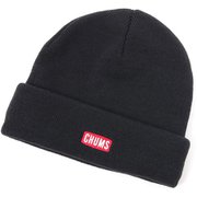 チャムスロゴショートニットキャップ CHUMS Logo Short Knit Cap CH05-1402 K001 Black [ニットキャップ ビーニー]