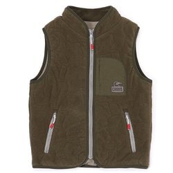 キッズブービーステッチフリースベスト Kid's Booby Stitch Fleece Vest CH24-1060 M032 Olive KLサイズ [アウトドア ベスト キッズ]