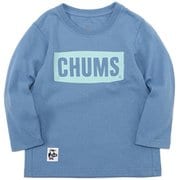 キッズチャムスロゴブラッシュドロングスリーブTシャツ Kid's CHUMS Logo Brushed L/S T-Shirt CH21-1292 A002 Lt. Blue KLサイズ [アウトドア トップス 長袖 キッズ]