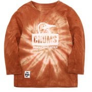 キッズブービーフェイスブラッシュドロングスリーブTシャツ Kid's Booby Face Brushed L/S T-Shirt CH21-1293 Z319 Brown Tie-Dye KMサイズ [アウトドア トップス 長袖 キッズ]