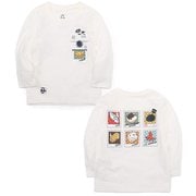 キッズインスタントカメラポケットブラッシュドロングスリーブTシャツ Kid's Instant Camera Pocket Brushed L/S T-Shirt CH21-1342 W001 White KLサイズ [アウトドア トップス 長袖 キッズ]