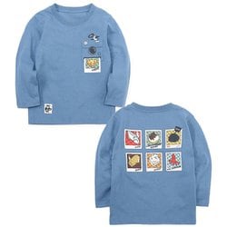 キッズインスタントカメラポケットブラッシュドロングスリーブTシャツ Kid's Instant Camera Pocket Brushed L/S T-Shirt CH21-1342 A002 Lt. Blue KMサイズ [アウトドア トップス 長袖 キッズ]