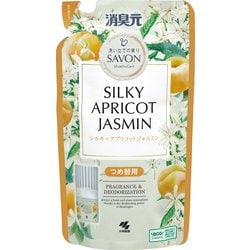 消臭元SAVON つめ替用 シルキーアプリコットジャスミン 400ml