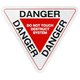 Z-3389 [DANGER 逆三角 ステッカー]