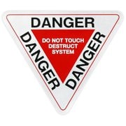 Z-3389 [DANGER 逆三角 ステッカー]