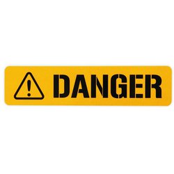 Z-3501 [DANGER 大 ステッカー]