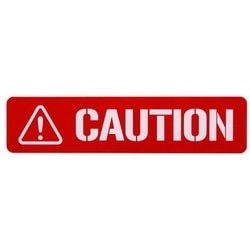 Z-3502 [CAUTION 大 ステッカー]