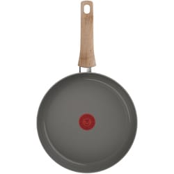 IHセラミックグライド アースグレー フライパン 26cm イノセラム・コーティング IH/ガス両用 ウッド調ハンドル C44205