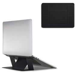 ノートパソコンスタンド 11.6～15.6インチ 超薄型 粘着タイプ ジェットブラック MS006-1-BK