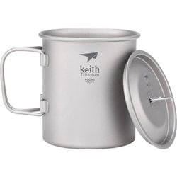 フタ付きチタンマグ 400ml