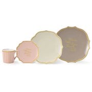 Fortune Word カフェセット マグカップ&プレート大・中・小 食器4点セット FW-1258