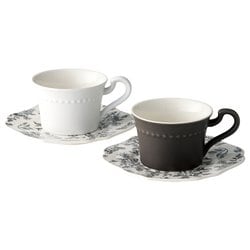 Routine-ルティーネ- コーヒーセット カップ＆ソーサー 約250ml ペアセット RU-1783