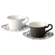 Routine-ルティーネ- コーヒーセット カップ&ソーサー 約250ml ペアセット RU-1783