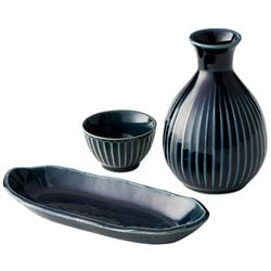 koyoi 晩酌セット 徳利＆お猪口＆おつまみ皿 3点セット KY-1795
