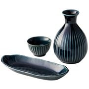 koyoi 晩酌セット 徳利&お猪口&おつまみ皿 3点セット KY-1795