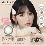 ブラウンバニー マンスリー 2枚入 ±0.00（度なし） [カラーコンタクトレンズ]