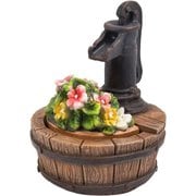 H16384 [オブジェ ウォーターポンプと寄せ植え]