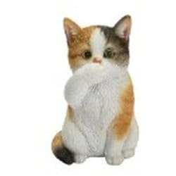 H23004-21 [オブジェ 言わざる三毛猫]