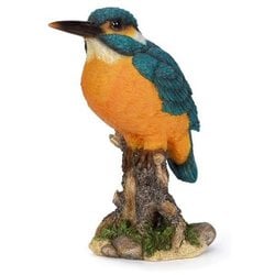 H08112-1 [オブジェ 切り株にとまるカワセミ]