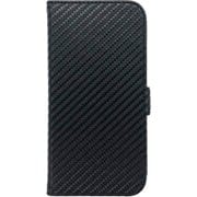 AC-P24P-PB CB [iPhone 16 Pro用 磁気ワイヤレス充電対応ソフトレザー手帳型ケース カーボン]