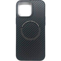 AC-P24PX-CBM [iPhone 16 Pro Max用 磁気ワイヤレス充電対応〈メタルレンズカード〉薄型＆スリム背面ケース カーボン]