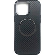 AC-P24PX-CBM [iPhone 16 Pro Max用 磁気ワイヤレス充電対応〈メタルレンズカード〉薄型＆スリム背面ケース カーボン]