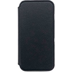 AC-P24-PMB BK [iPhone 16用 磁気ワイヤレス充電対応手帳型スリムケース ブラック]
