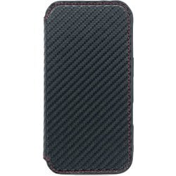 AC-P24-PMB CBR [iPhone 16用 磁気ワイヤレス充電対応手帳型スリムケース カーボン]