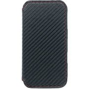 AC-P24-PMB CBR [iPhone 16用 磁気ワイヤレス充電対応手帳型スリムケース カーボン]