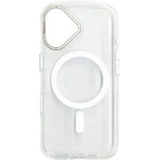 AC-P24-RMR WH [iPhone 16用 磁気ワイヤレス充電対応メタルレンズガード付き背面クリアケース]
