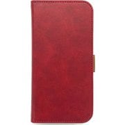 AC-P24-PB2 RDR [iPhone 16用 磁気ワイヤレス充電対応ソフトレザー手帳型ケース レッド ストラップ付]