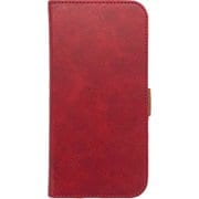 AC-P24-PB2 RDC [iPhone 16用 磁気ワイヤレス充電対応ソフトレザー手帳型ケース レッド ストラップ付]