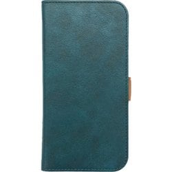 AC-P24-PB2 BLR [iPhone 16用 磁気ワイヤレス充電対応ソフトレザー手帳型ケース ブルー ストラップ付]