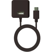 AC充電器 USB-Cケーブル一体型 2.4A 2m USB-A×1ポート付き ブラック ET-O24ACK02-BK