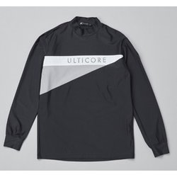 DBM02FBKL [ゴルフ メンズ 【4Dimotion Fit Split Raglan Sleeve】 長袖モックネックシャツ Lサイズ ブラック]