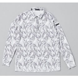 DBM04FMGM [ゴルフ メンズ 【4Dimotion Fit Split Raglan Sleeve】 長袖共衿シャツ Mサイズ ミディアムグレー]