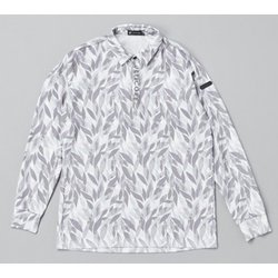 DBM04FMGL [ゴルフ メンズ 【4Dimotion Fit Split Raglan Sleeve】 長袖共衿シャツ Lサイズ ミディアムグレー]