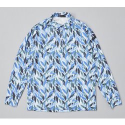 DBM04FDBM [ゴルフ メンズ 【4Dimotion Fit Split Raglan Sleeve】 長袖共衿シャツ Mサイズ ダスクブルー]