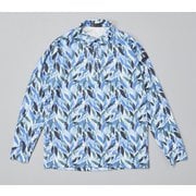 DBM04FDBL [ゴルフ メンズ 【4Dimotion Fit Split Raglan Sleeve】 長袖共衿シャツ Lサイズ ダスクブルー]