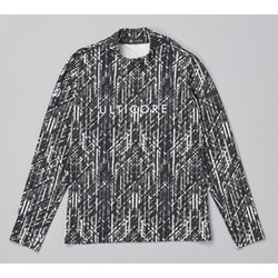 DBL31FBKM [ゴルフ レディース 【4Dimotion Fit Split Raglan Sleeve】 長袖モックネックシャツ Mサイズ ブラック]