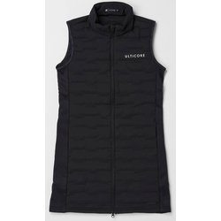7BD01CBKM [ゴルフ レディース 【4Dimotion Fit】前開き中わたワンピース Mサイズ ブラック]