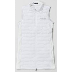 7BD01CWHL [ゴルフ レディース 【4Dimotion Fit】前開き中わたワンピース Lサイズ ホワイト]
