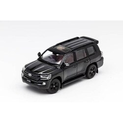 KS072-335 1/64 トヨタ ランドクルーザー LC200 Backpack version RHD ブラック [ダイキャストミニカー]