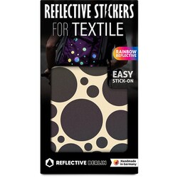 RB4887 [リフレクターシール STICKIES Bubles black-rainbow]