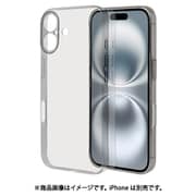 8345IP461PCBK [iPhone 16用 ULTRA LIGHT 極薄設計PCケース カメラ周囲保護 0.6mm クリアブラック]