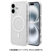 8108IP461TPMCL [iPhone 16用 ソフトケース TPU 衝撃吸収 クリア 透明 1.8mm Magsafe充電対応]